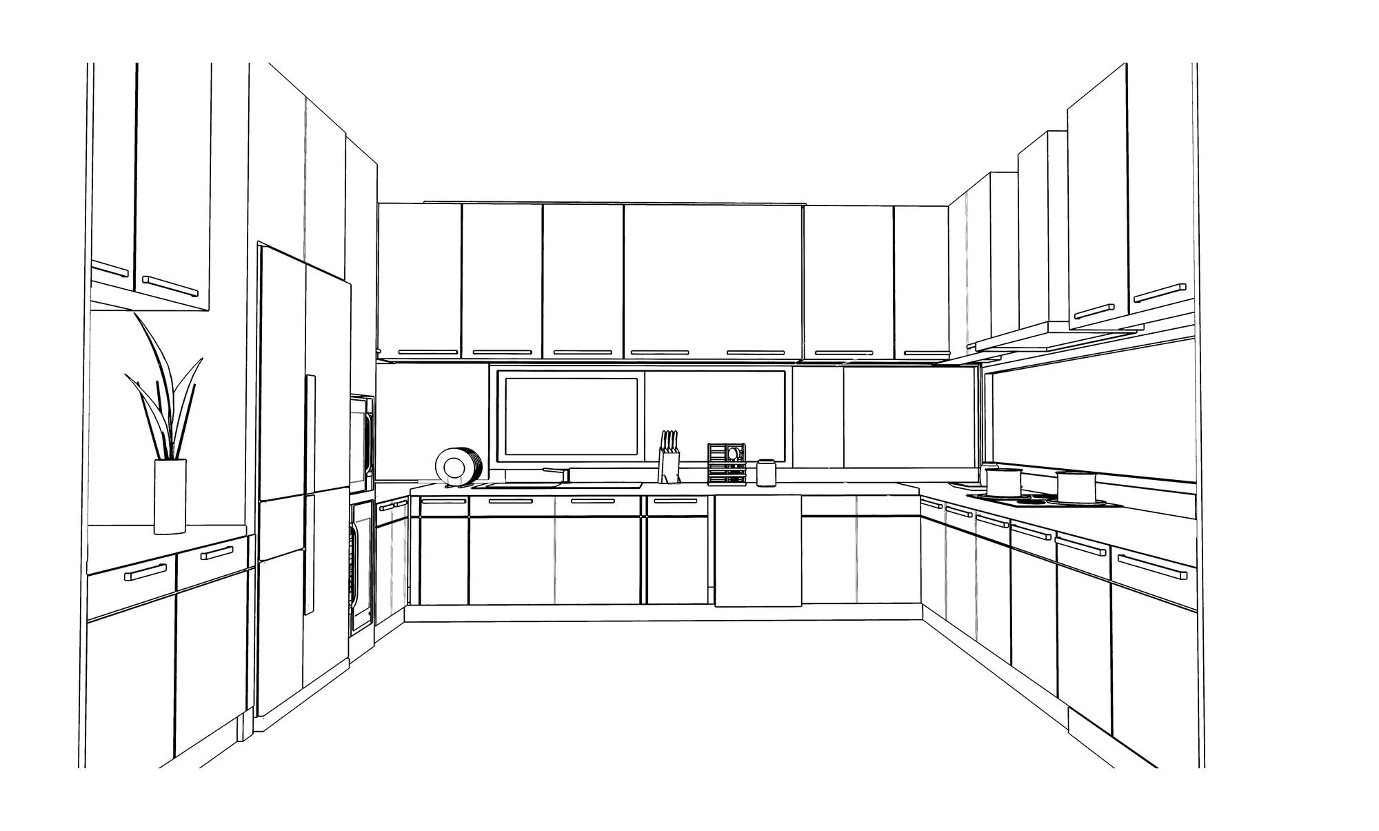 Croquis de conception — cuisine